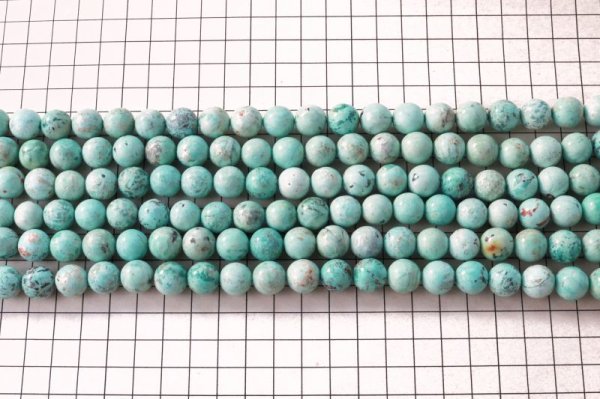 画像3: 連　ペルー産　天然　ターコイズ　行動力　勇気　友情　お守り　12ｍｍ　※ポイント対象外　品番：12289 (3)