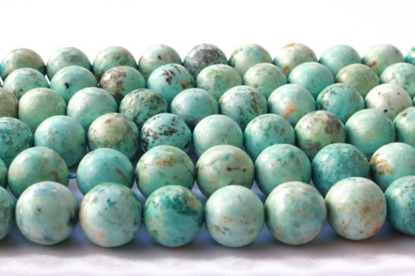 画像2: 連　ペルー産　天然　ターコイズ　行動力　勇気　友情　お守り　12ｍｍ　※ポイント対象外　品番：12289 (2)