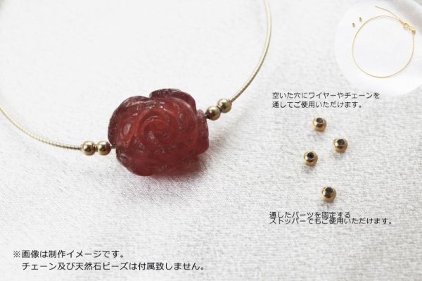 画像4: パーツ 素材 シリコンビーズ silver925 ゴールド  品番: 12392 (4)