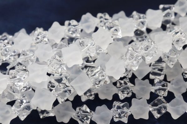 画像2: 連 水晶 マカバスター クリアツヤなし 8mm 六芒星 神秘 幸運 魔除け 活性化 浄化 マルカバ 4月の誕生石 パワーストーン 品番:12445 (2)