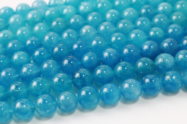 画像4: 【売切50%OFF(表示価格が割引後の金額)】連 スポンジクォーツ 丸 12mm ブルー ラウンド 水晶 金運 仕事運 巡り 魔除け パワーストーン ※割引クーポン・ポイント付与対象外 品番:12457 (4)