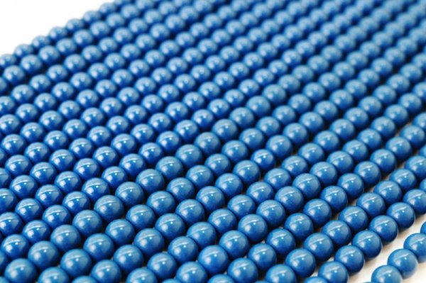 画像2: 連 北投石(青)丸 4mm ラウンド 健康 美容 血行促進 薬石 マイナスイオン リラックス  品番: 12441 (2)