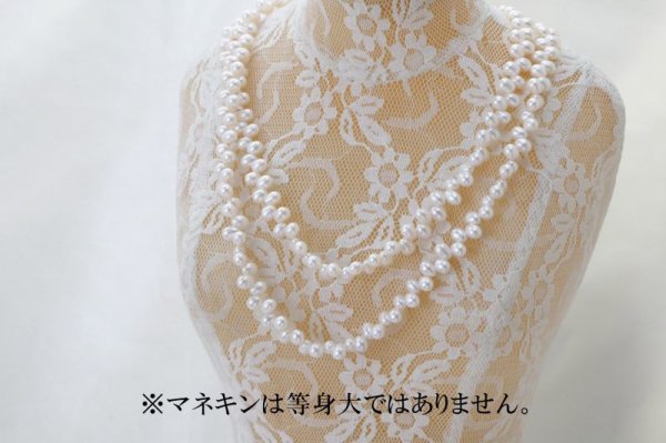 画像3: 淡水パール ネックレス 約5mmから7mm ドロップ型  ホワイト 癒し リラックス 品番:12476 (3)