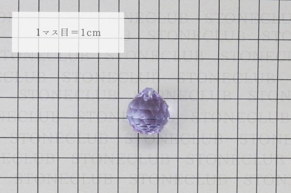 画像3: 風水 サンキャッチャー パープル 小 (約20mm) ガラス 虹色 幸運 プラスエネルギー インテリア  品番: 12485 (3)