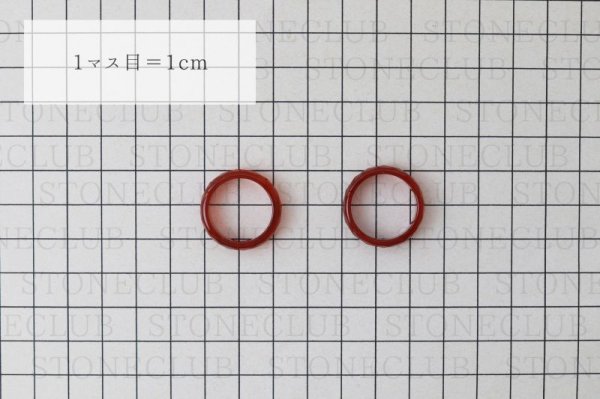 画像4: 指輪 リング メノウ 赤 レッド カット Lサイズ 17〜18号 アゲート 癒し 守護 健康 品番: 11356 (4)