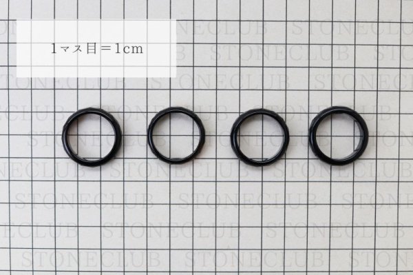画像4: 指輪 リング オニキス カット 17~17.5号 ブラック 成功 お守り 精神力 サポート 天然石 アクセサリー 品番: 7368 (4)