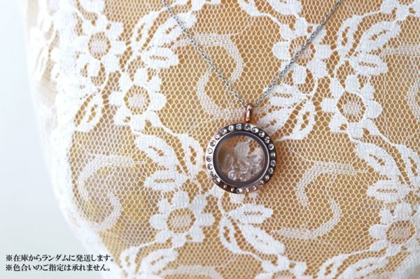 画像4: ペンダントトップ 石有ピンクゴールド ハーキマーダイヤモンド 小 ドリームクリスタル パワーストーン 品番:12776 (4)