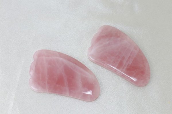 画像4: マッサージ板 ローズクォーツ 羽形 水晶 恋愛 美しさ 健康 美容 ヒーリング 品番: 7458 (4)