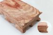 画像2: ウッドディスプレイスタンド　花梨木　木製　長方形　約7.5×13cm　ディスプレイ　品番： 12800 (2)