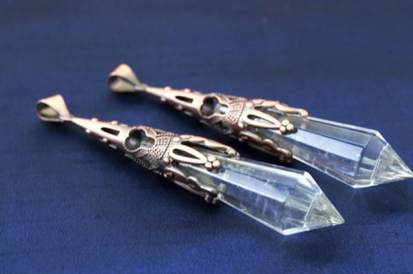 画像3: ペンダントトップ チャーム 水晶 アンティーク クリスタル 浄化 開運 厄除け 天然石 品番:12821 (3)