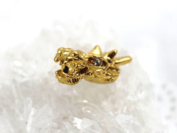 画像2: ドラゴンヘッド ゴールド 白眼 10個セット 品番: 12903 (2)