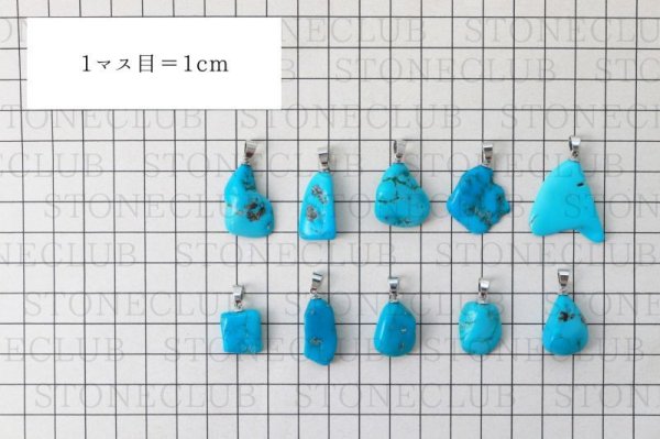 画像5: ペンダントトップ アリゾナターコイズ 大 行動力 勇気 友情 お守り ※ポイント対象外 品番:12919 (5)