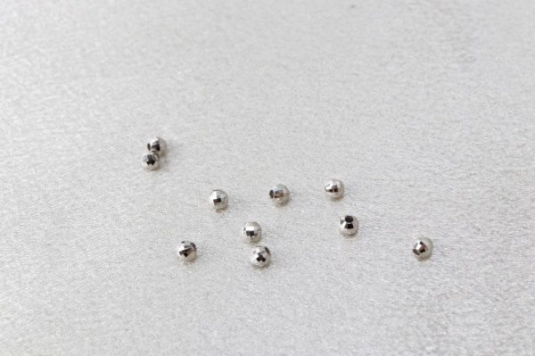 画像2: パーツ プラチナ ミラーボール 3mm 10個入り セット 品番: 12941 (2)