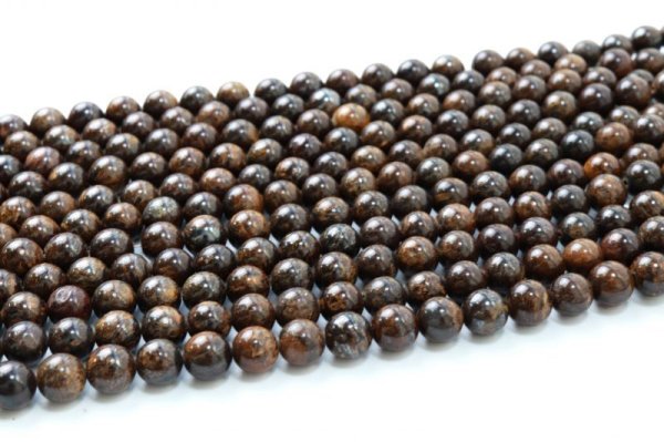 画像2: 【売切50%OFF（表示価格が割引後の金額）】連　ブロンザイト　丸　8mm　仕事運　成功　人間関係　行動力　お守り　※割引クーポン・ポイント付与対象外　品番：8267 (2)