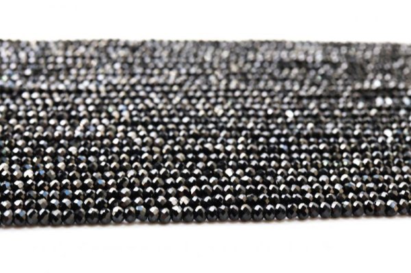 画像3: 連 ブラックスピネル ソロバンカット 約1.5×2mm 成功 目標達成 魔除け 厄除け 潜在能力 品番: 13218 (3)