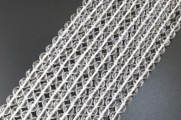 画像2: 連 クリスタル 水晶 ミラーボールカット 10mm 生命力 活性化 癒し 浄化 天然石 品番:13224 (2)