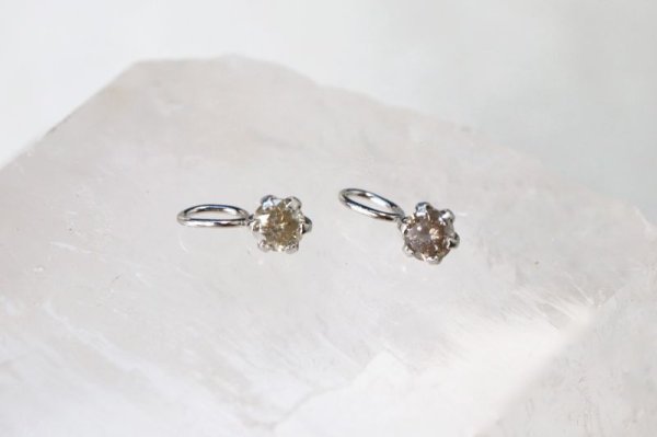 画像3: チャーム ダイヤモンド プラチナ 0.10ct アフリカ産 運気 パワーストーン ペンダントトップ 品番:13355 (3)