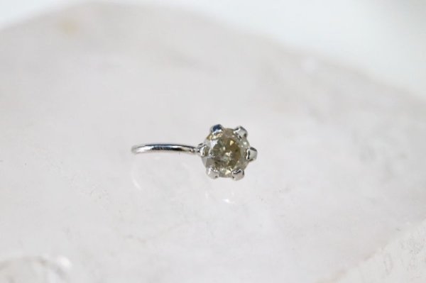 画像2: チャーム ダイヤモンド プラチナ 0.10ct アフリカ産 運気 パワーストーン ペンダントトップ 品番:13355 (2)