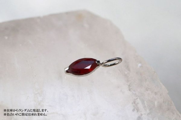 画像3: チャーム ルビー プラチナ 3×6mm アフリカ産 宝石の女王 情熱的 金運 勝利 7月 誕生石 ペンダントトップ ジュエリー 品番:13357 (3)
