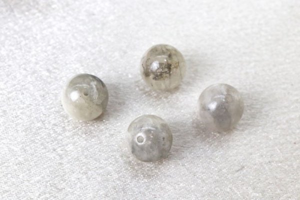 画像2: 一粒売り フェナカイト TOPランク 穴あり 丸 8mm ブラジル産 不変 完全 達成 希少 品番: 13375 (2)