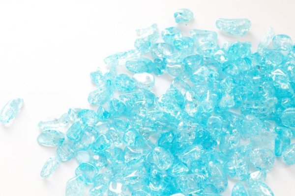 画像3: さざれ 爆裂水晶 クラック水晶 青 ブルー カラー 約1kg 浄化 開運 厄除け 品番:13472 (3)