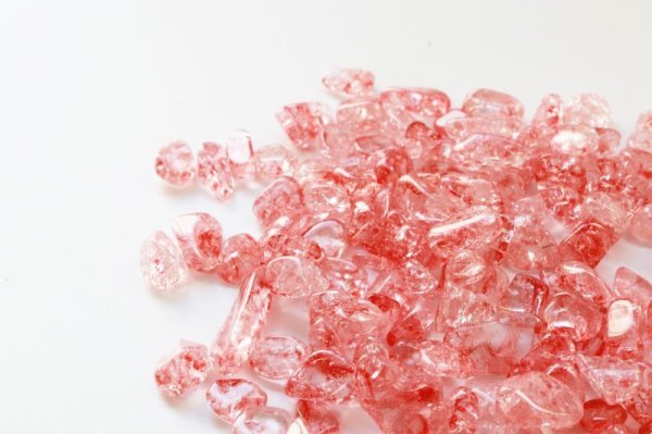 画像3: さざれ 爆裂水晶 クラック水晶 赤 レッド カラー 約1kg 浄化 開運 厄除け 品番:13469 (3)