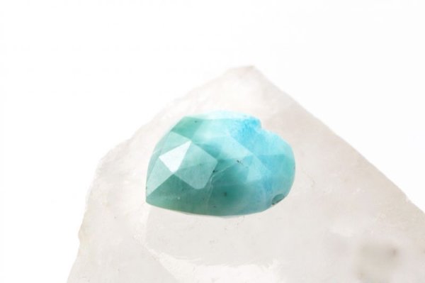 画像4: 一粒売り　ラリマー　ハート型　穴あり　約13.1ct　ドミニカ共和国産　不安をやわらげる　浄化　天然石　品番： 13478 (4)