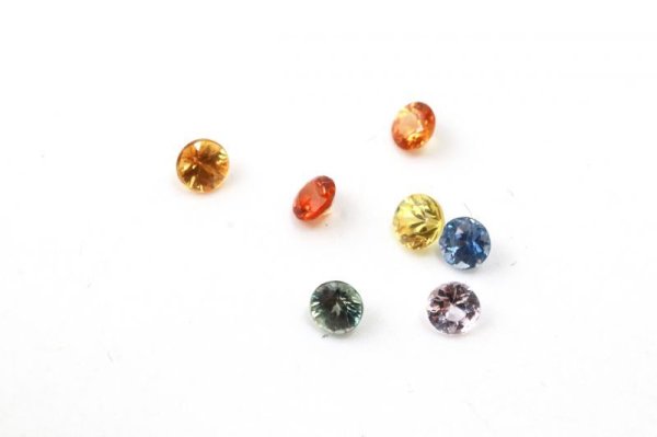 画像3: パーツ マルチカラー サファイア ボックス 0.1ct 7個入り スリランカ産 蒼玉 勝利 希少性 9月 誕生石 品番:13496 (3)