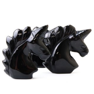 天然石オブシデイアンのユニコーン　置物　彫物NO.091812 Amazon.co.jp: WAHOM 天然水晶ユニコーンクリスタル彫刻