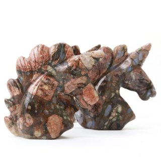 置物 彫り物 スカル 髑髏 ドクロ レッドジャスパー 赤 健康 行動力