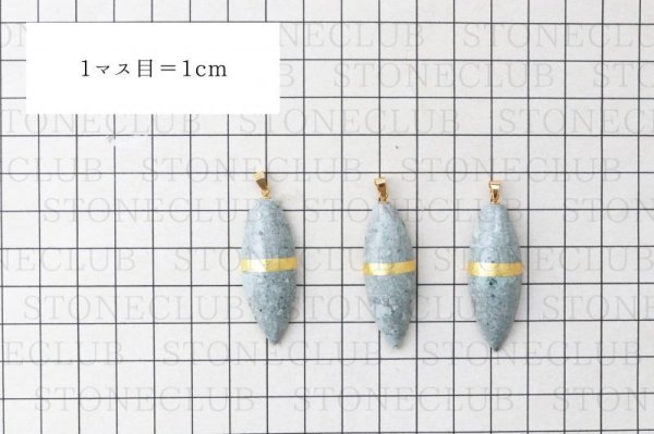 画像5: 【日本銘石×金箔】ペンダントトップ タツナイト マーキス型 〈兵庫県〉 金箔横ライン 金沢金箔 伝統工芸 健康 安産 縁結び 品番:13663 (5)