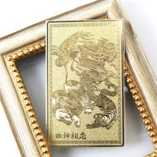 五爪金龍 札 ゴールド 1枚 開運風水 金運 財運 風水