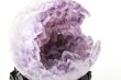 画像3: 置物　笑ロアメジストジオード　大　約1.4kg　ウルグアイ産　紫　パープル　風水　運気　金運　財運　パワーストーン　【一点物】　品番：13827 (3)