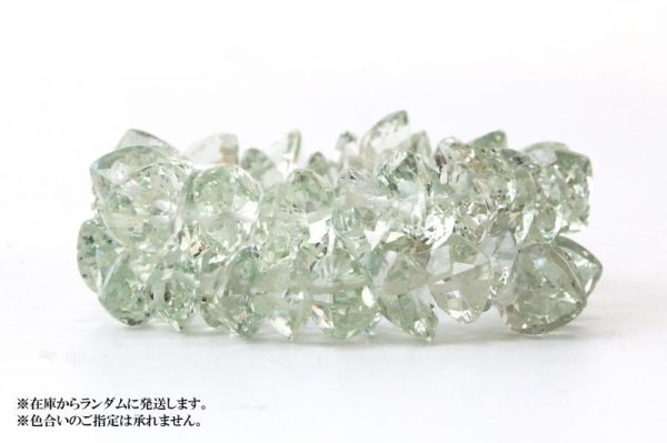 画像6: ブレス グリーンアメジスト ハートカット 12mm 高品質の輝き 透明度抜群 天然石 品番: 13893 (6)