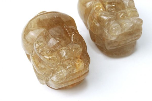 画像6: 置物　ルチルクォーツ　ひきゅう　貔貅　大　ブラジル産　約35.5ｍｍから37.5ｍｍ　金運アップ　風水　彫り物　品番： 13093 (6)