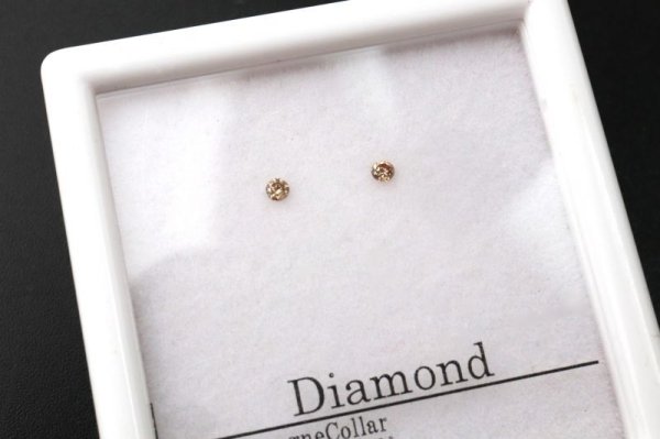 画像3: ルース ダイヤモンド ラウンド 約1.6mm シャンパン カラー アフリカ産 金剛石 愛 美 金運 パーツ 品番: 14203 (3)