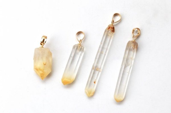 画像3: ペンダントトップ　マンゴークォーツ　ゴールド　GL　癒し　元気　生命力　活性化　天然石　ジュエリー　希少　レア　品番：14259 (3)