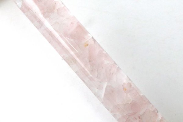 画像3: フェイシャルローラー　ローズクォーツ×ローズクォーツ　さざれ石入り　マッサージローラー　リンパマッサージ　小顔　リンパ流し　フェイシャルケア　品番： 14270 (3)