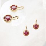 ペンダントトップ ルビー原石 レギュラー ステンレス ミャンマー