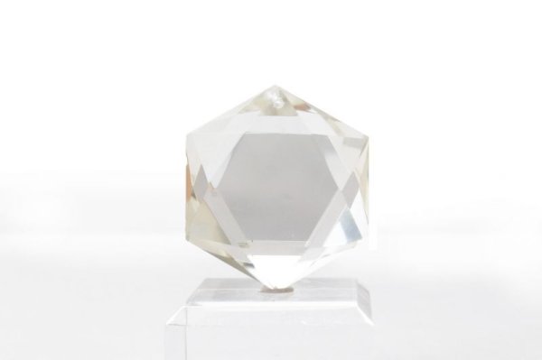 画像2: ペンダントトップ 水晶 六芒星 穴あき ブラジル産 魔除け 籠目紋 天然石 品番: 14355 (2)
