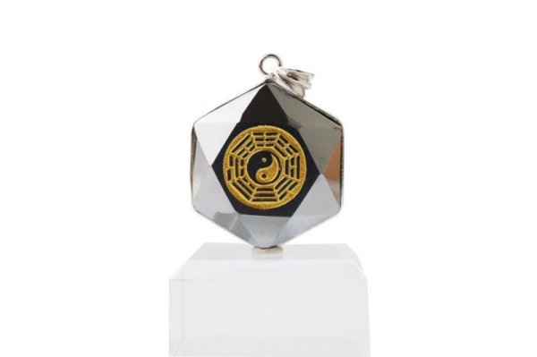 画像2: TOP テラヘルツ 六芒星 八卦太極 シルバー SV 健康 美容 ヒーリング リラックス 天然石 品番: 14368 (2)