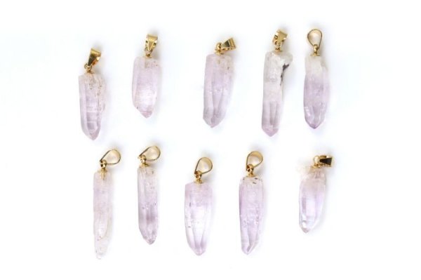 画像3: ペンダントトップ　ベラクルス産アメジスト　ゴールド　GD　メキシコ産　癒し　浄化　パープル　天然石　品番：14381 (3)