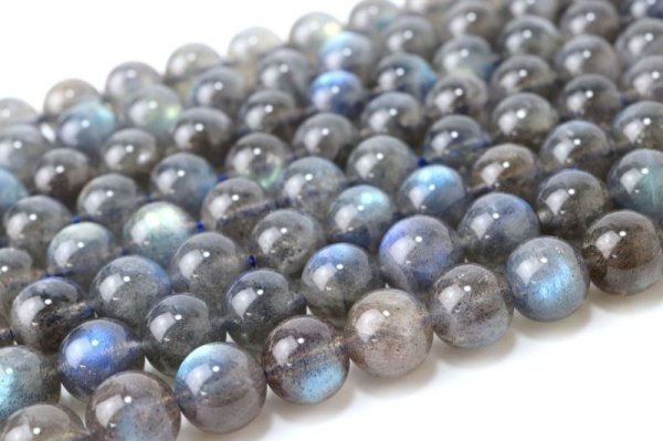 画像3: 連　ラブラドライト　丸　約8mm　自由　夢　ヒーリング　天然石　品番： 14387 (3)