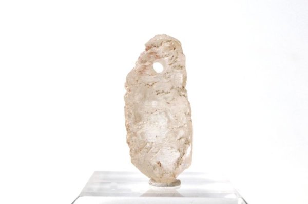 画像2: 原石 アイスクォーツ 穴あけ ヒマラヤ産 浄化 開運 厄除け 天然石 品番:14426 (2)