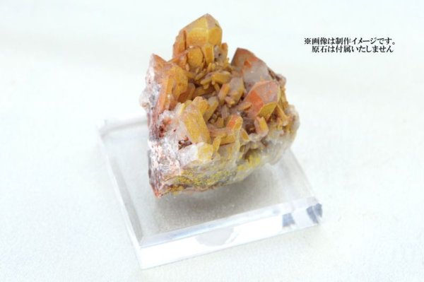 画像4: ディスプレイ アクリル鉱物用台座 約5×5cm 1個 アクリル製 インテリア スタンド 品番: 14433 (4)