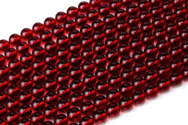 画像3: 連　プレス琥珀　プレスアンバー（着色レッド） 丸　 12mm　赤色　癒し　健康　成功　エネルギー　活性化　金運　精神安定　品番： 14438 (3)