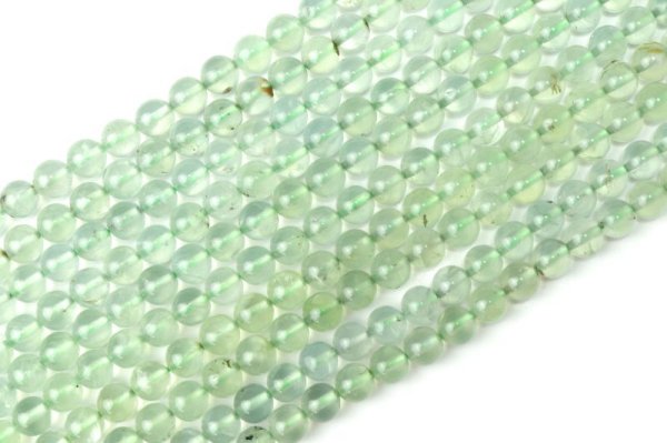 画像3: 連　プレナイト　丸　8mm　オーストラリア産　浄化　思考力　直観力　判断力　正しい選択　天然石　品番： 14452 (3)