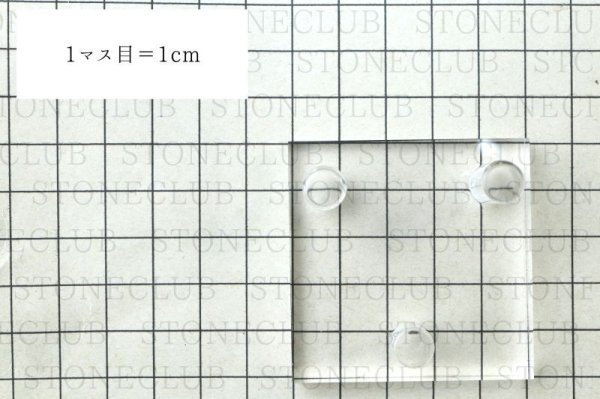 画像5: ディスプレイ 台座 アクリル製 小 約5×5cm 1個 スタンド インテリア 品番: 14457 (5)