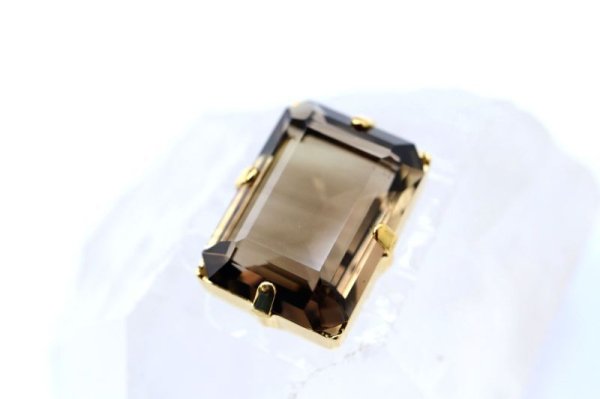 画像2: パーツ スモーキークォーツ 約14ct 1個 クォーツ 浄化 エネルギー 天然石 品番: 14557 (2)