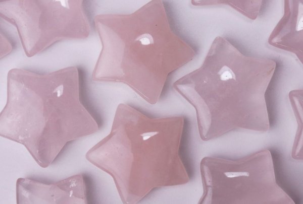 画像3: 置物 スター 星 ローズクォーツ 愛 恋愛 美しさ ピンク 彫り物 インテリア 天然石 品番:14573 (3)